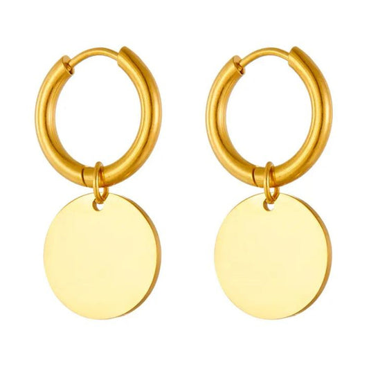 Ohrringe Coins gold oder Silber Karma