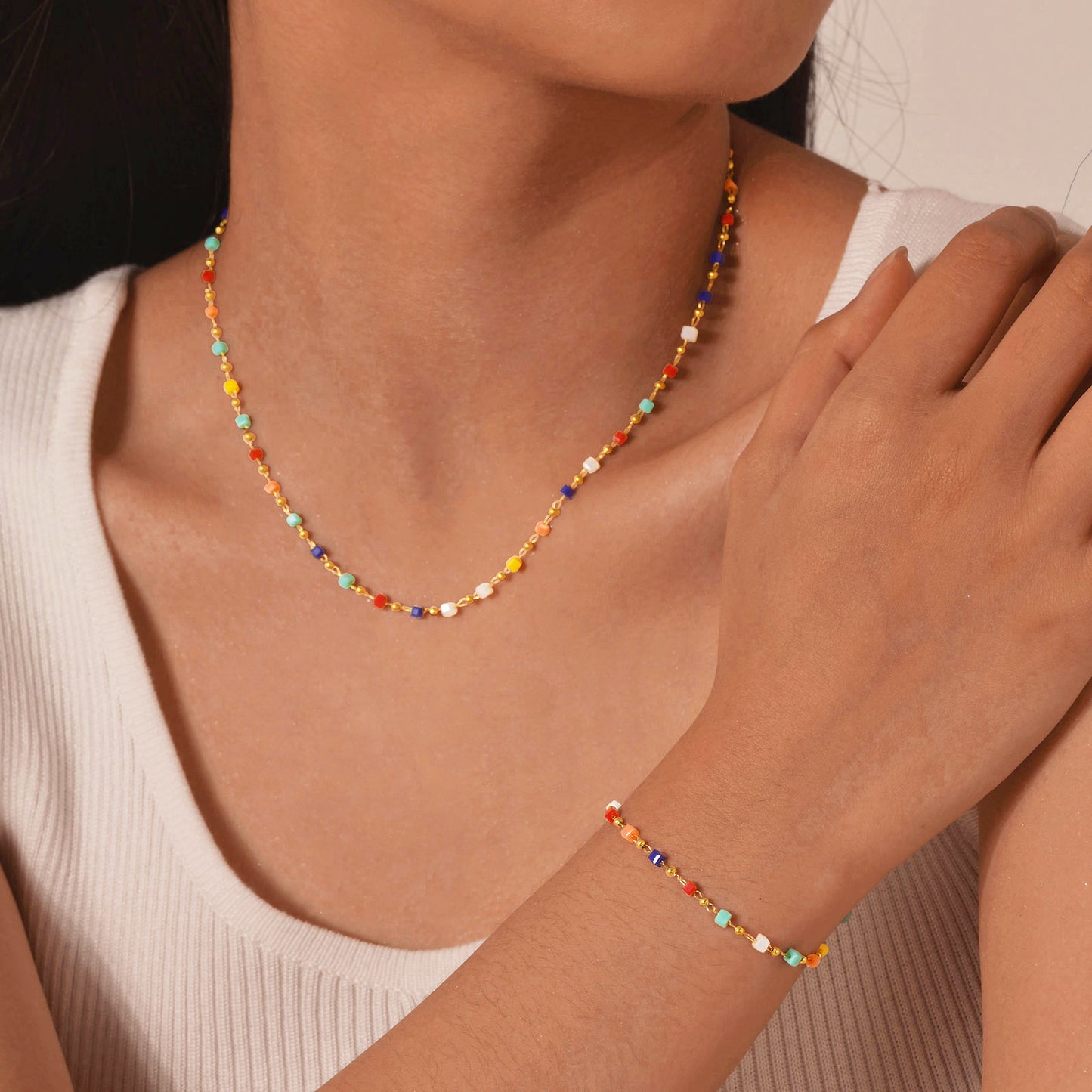 Schmuckset filigran bunt KARMA