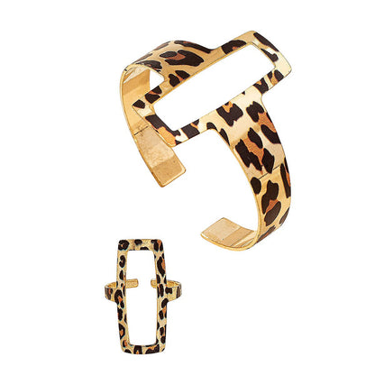 Schmuckset Leopard braun gold KARMA