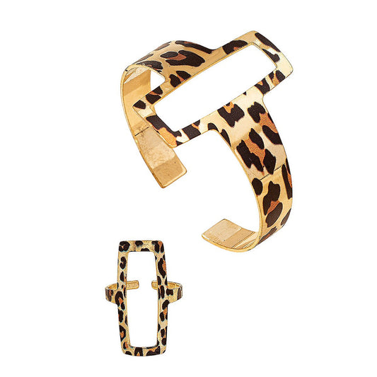 Schmuckset Leopard braun gold KARMA