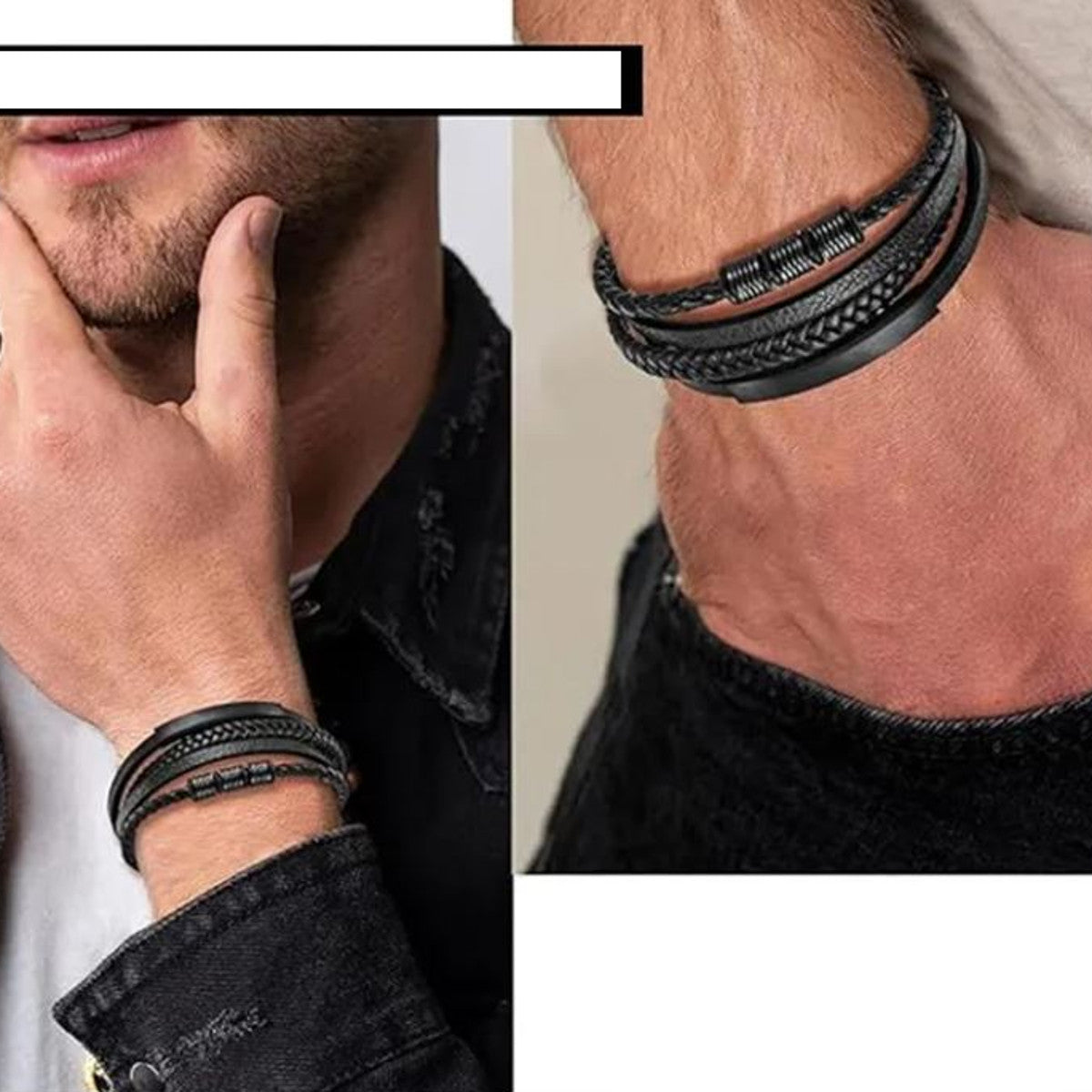 Herrenarmband Schwarz verschiedene Ausführungen KARMA