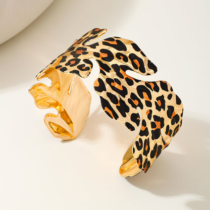 Armreif Leo Gold 6,5 cm modern Damenarmreif Armschmuck KARMA