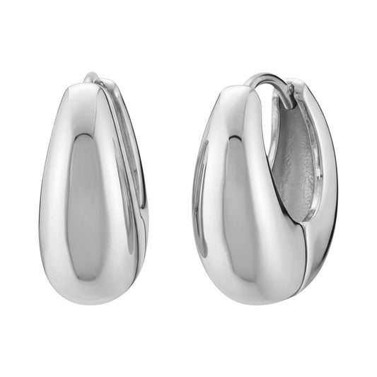 Creolen Ohrringe Damen Silber modern KARMA