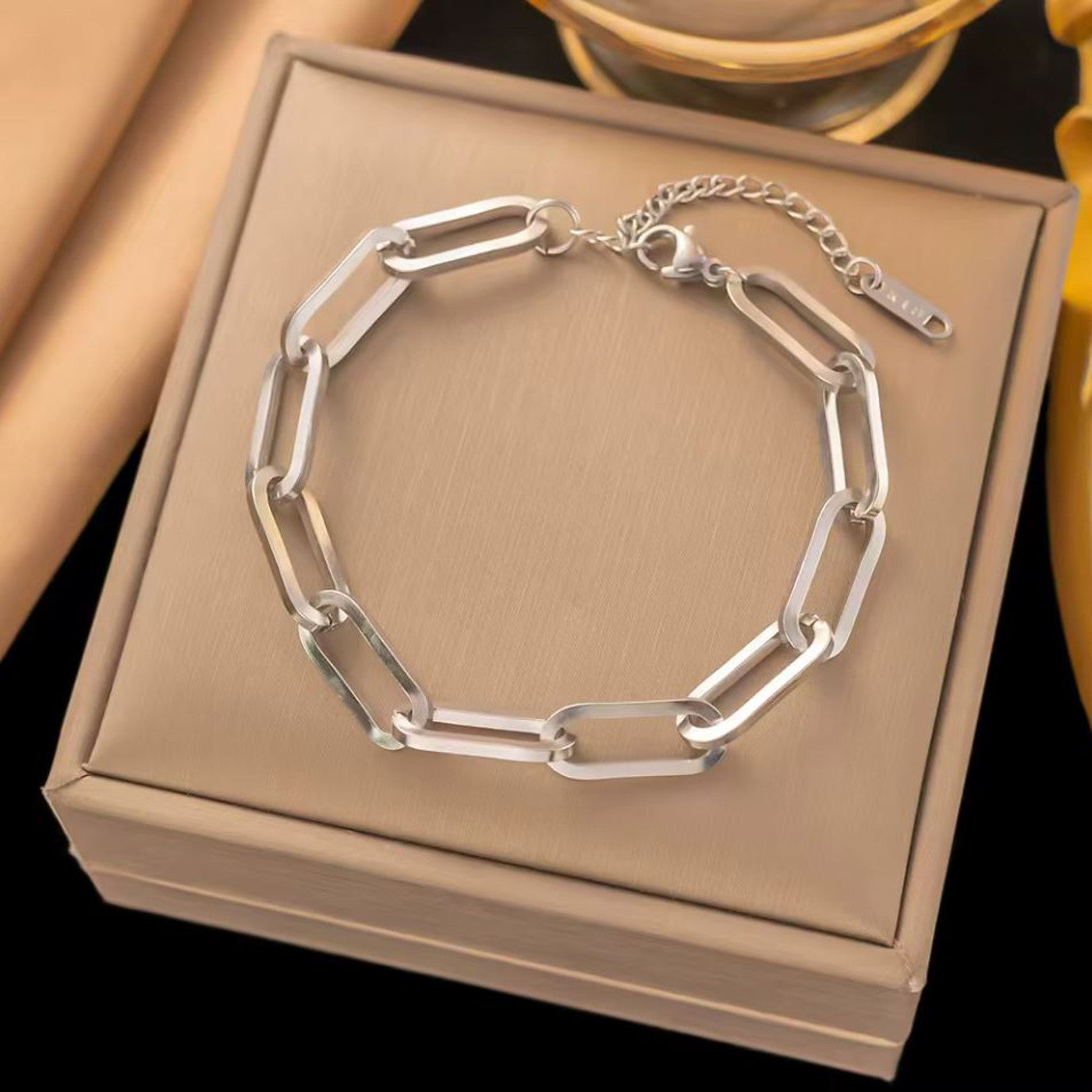 Gliederarmband Silber oder Gold Damen KARMA