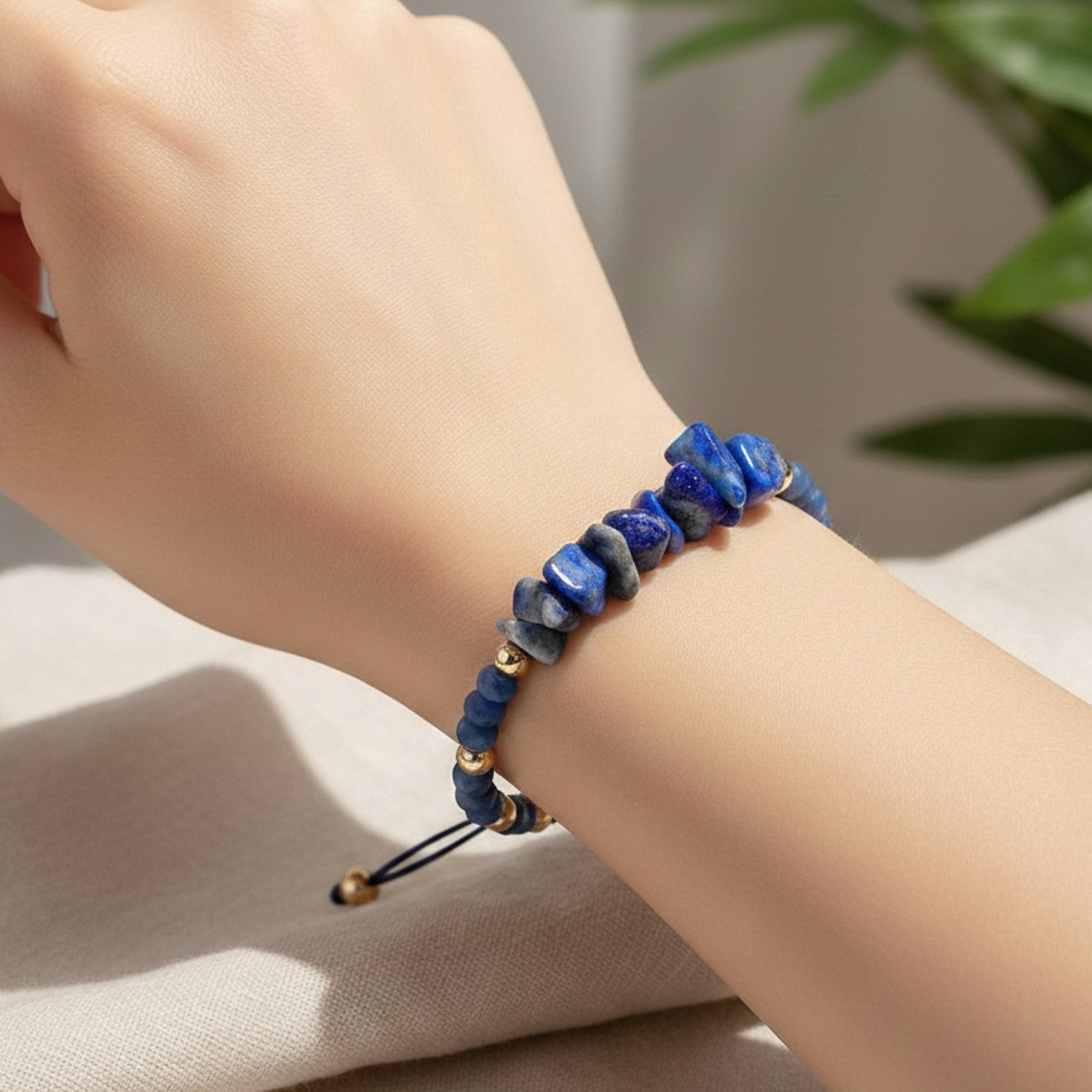 Armband Naturstein Rosa Unisex Natursteinarmband Karma