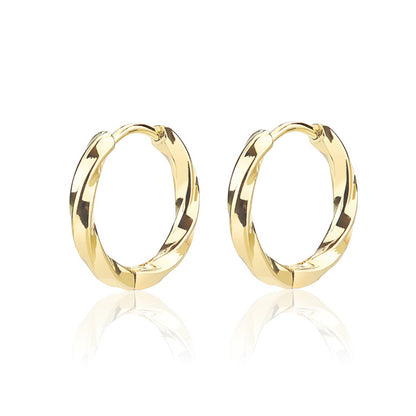 Creolen Edelstahl Silber oder Gold Karma