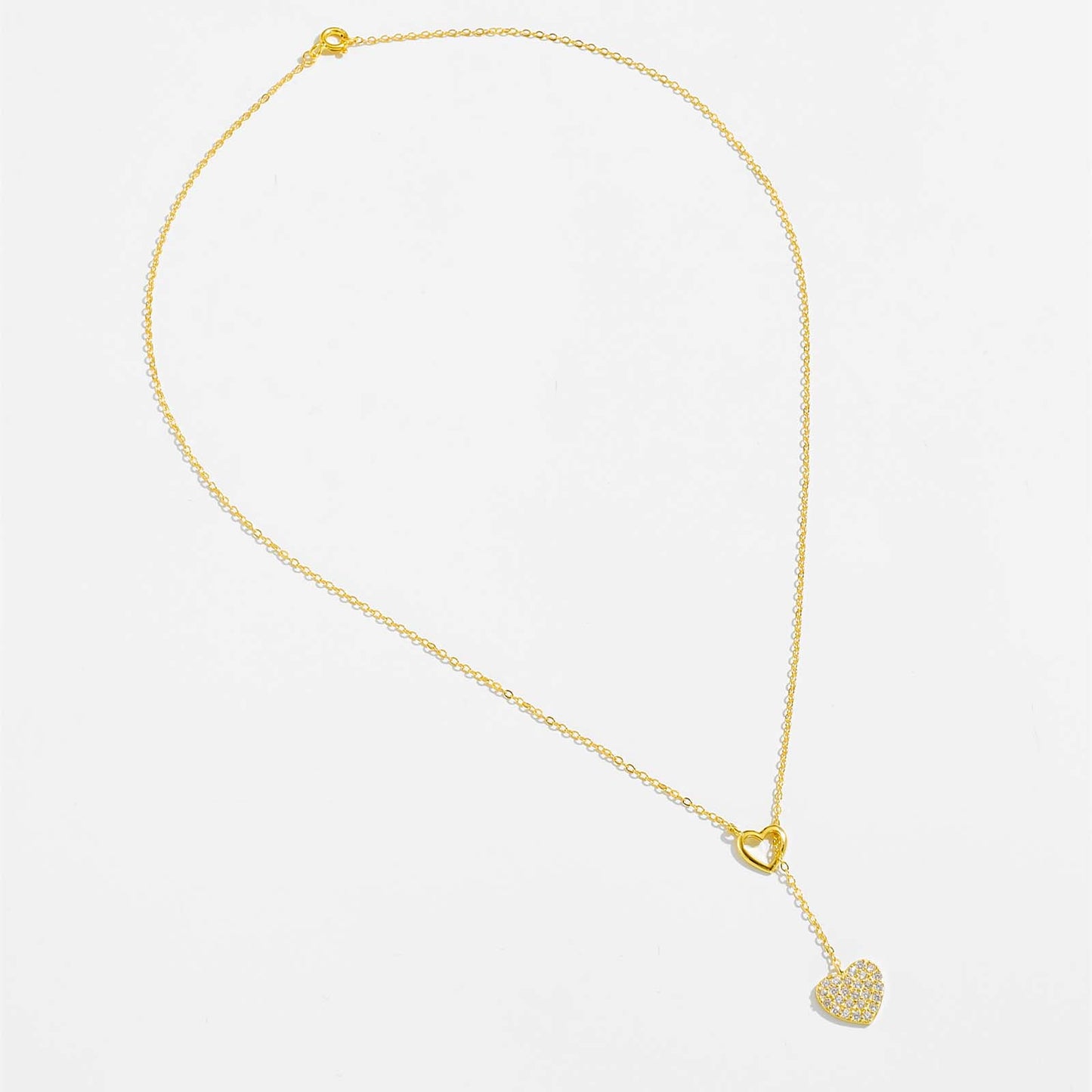 Halskette mit Herzen Silber 925 Gold oder Silber KARMA