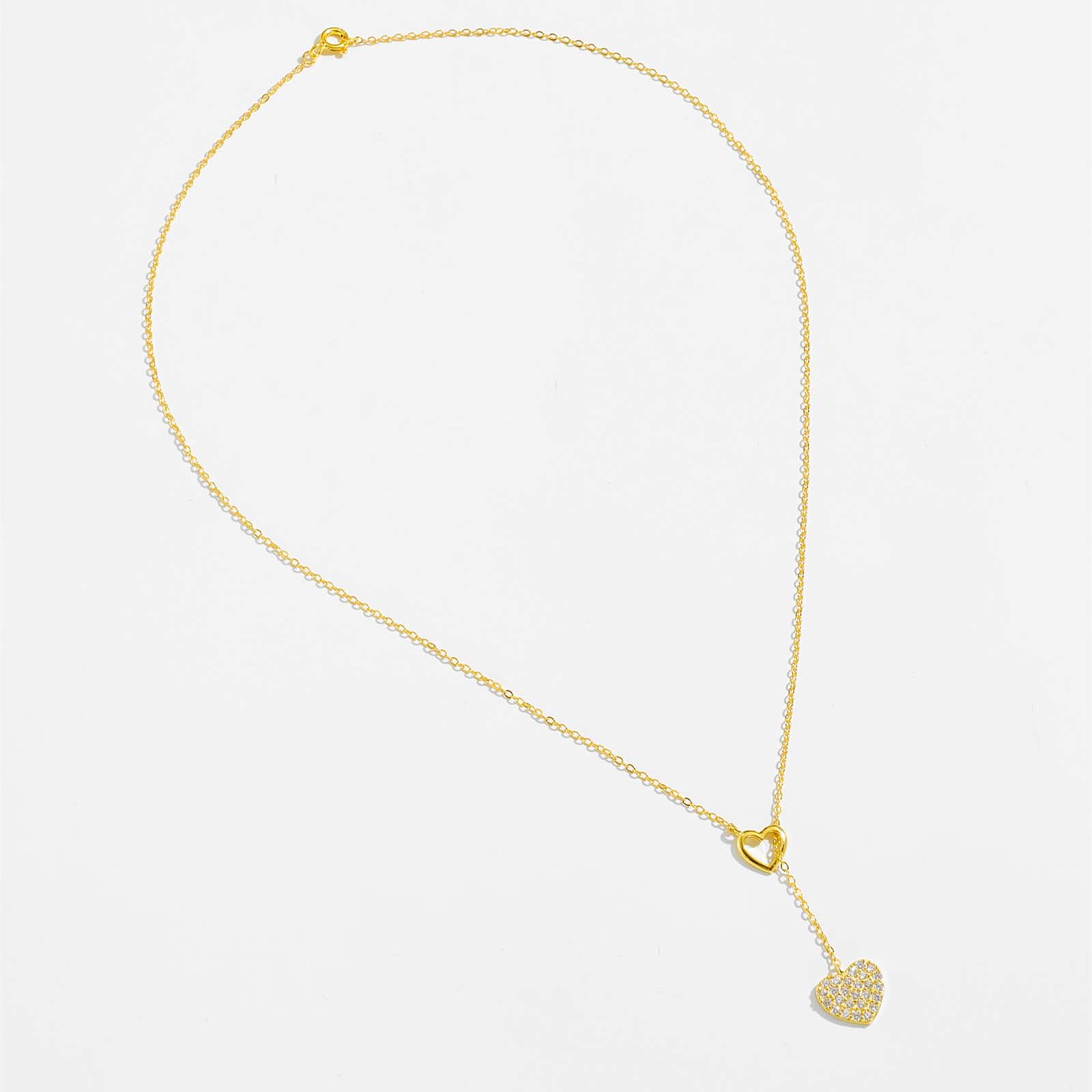 Halskette mit Herzen Silber 925 Gold oder Silber KARMA