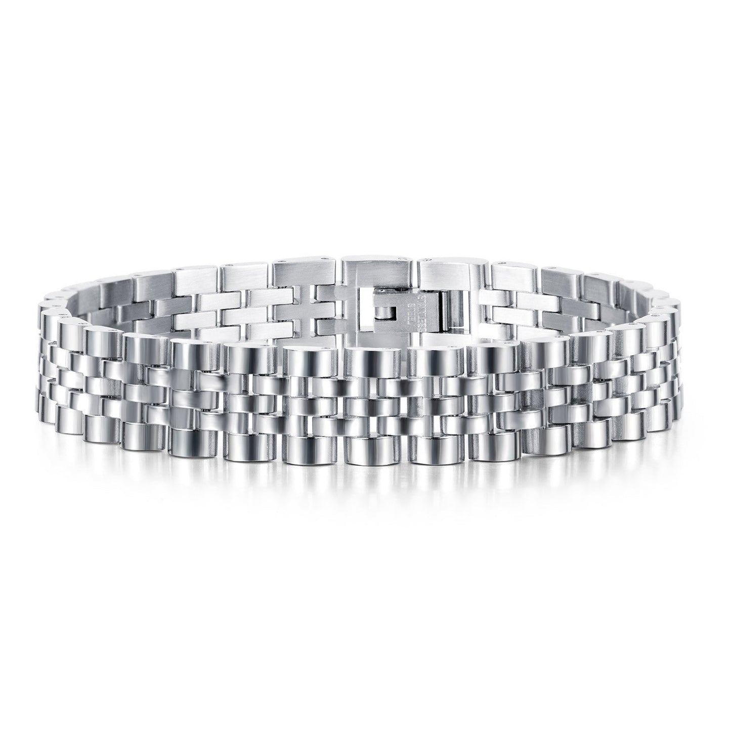Armband Edelstahl Silber 19,5 cm KARMA