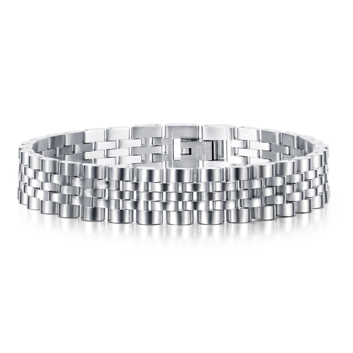Armband Edelstahl Silber 19,5 cm KARMA