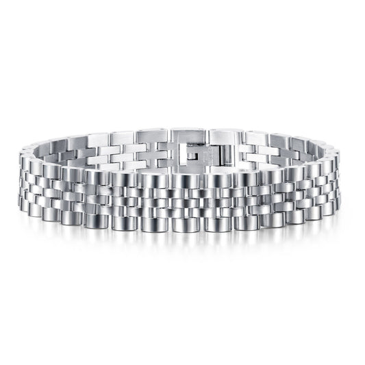 Armband Edelstahl Silber 19,5 cm KARMA