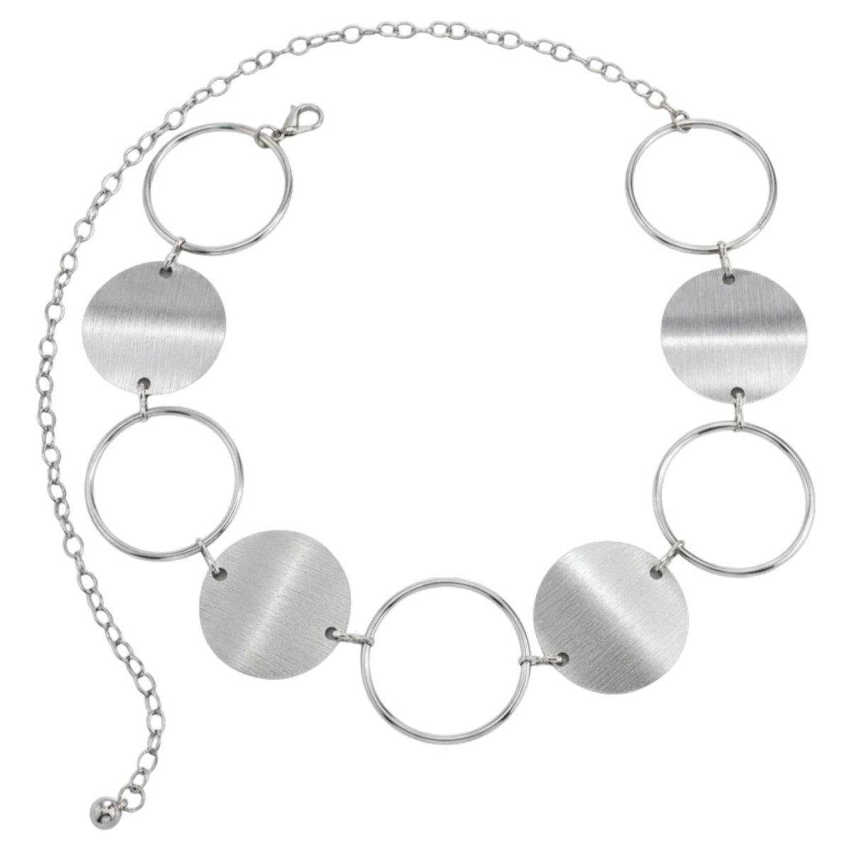 Hüftgürtel Silber 91 cm Gürtel Silber Festival Accessoire KARMA