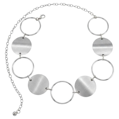 Hüftgürtel Silber 91 cm Gürtel Silber Festival Accessoire KARMA