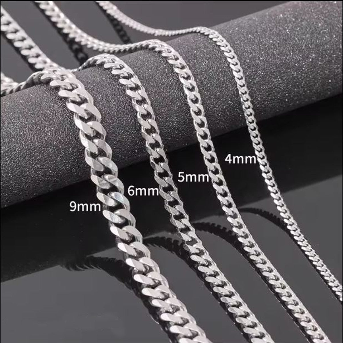 Panzerkette Edelstahl 4 mm, 5 mm, 6mm oder 9mm KARMA