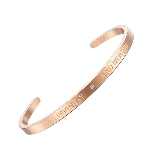 Armreif Edelstahl Roségold KARMA