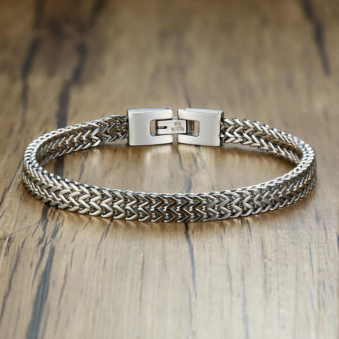 Armband Herren Edelstahl Gold, Silber, Schwarz od. Grau KARMA