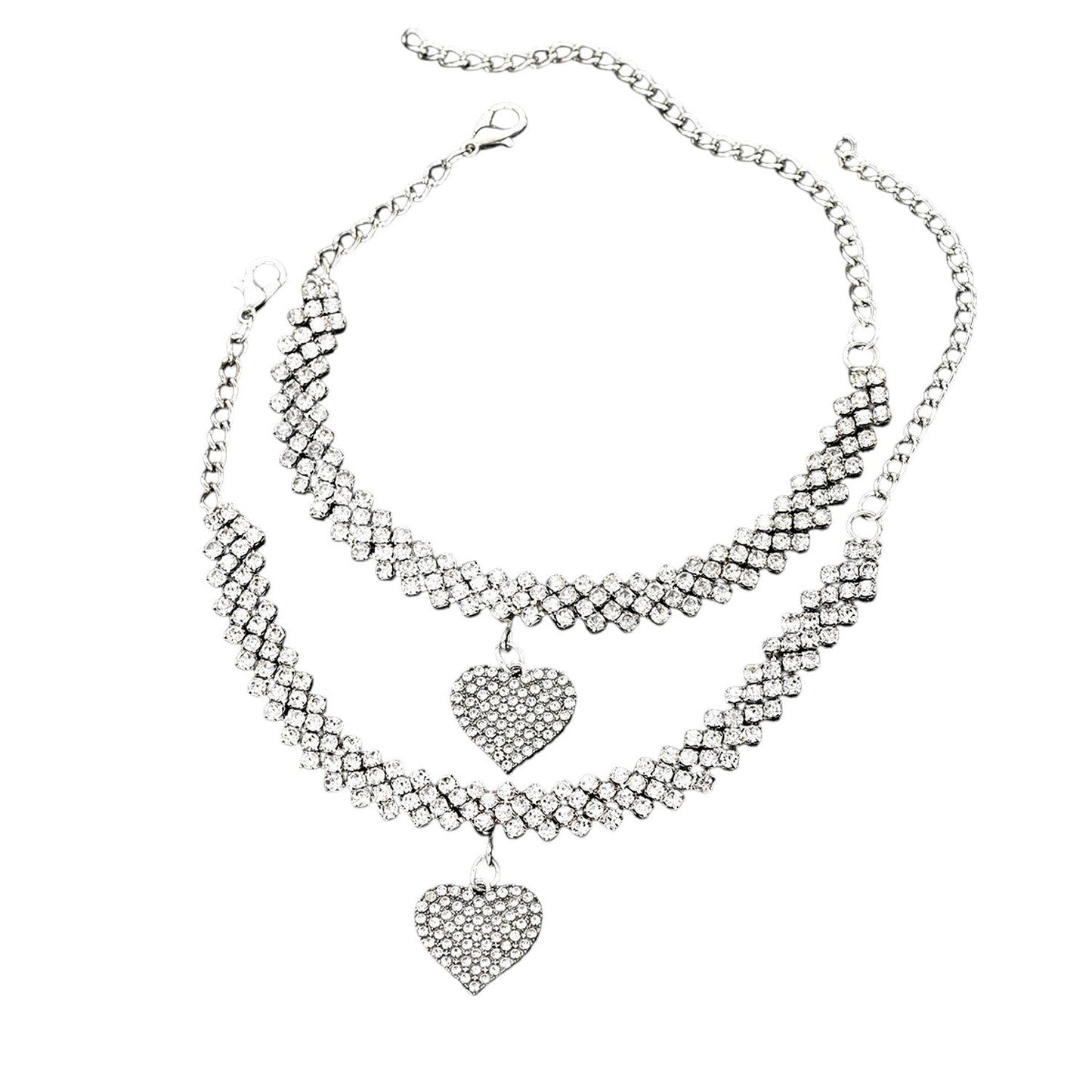 Schmuckset Fußkette & Armband Herz KARMA
