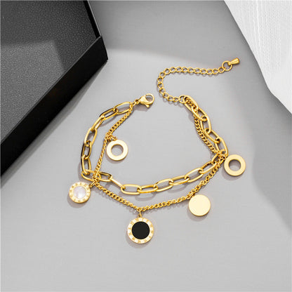Armband mit Charms Silber oder Silber KARMA