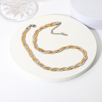 Schmuckset 3farbig Halskette und Armband KARMA