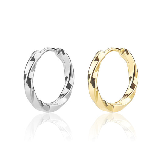 Creolen Edelstahl Silber oder Gold Karma