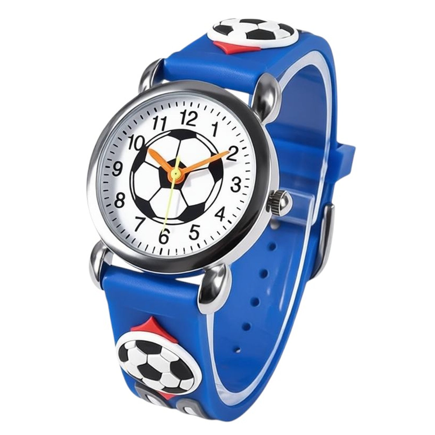 Kinderuhr Fussball Blau KARMA