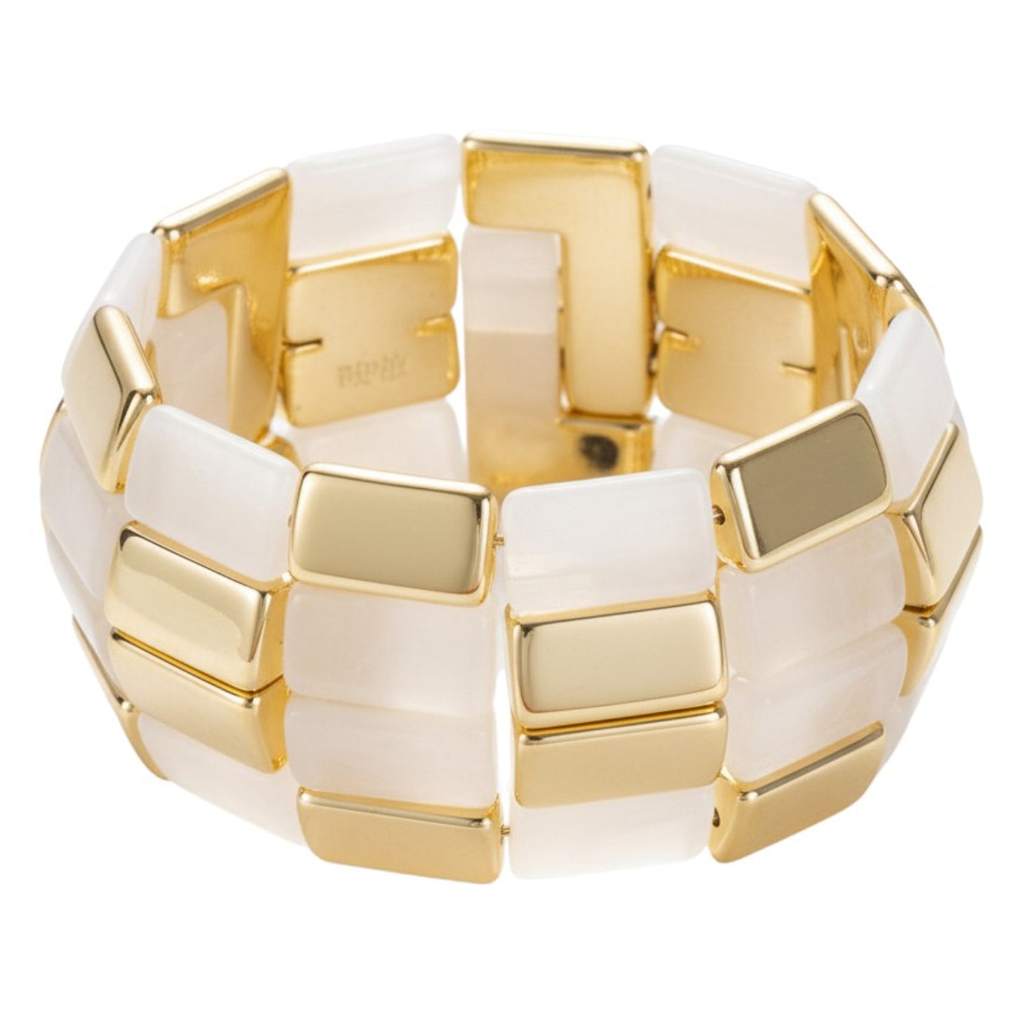 Breites Armband Damen Acryl vers. Farben modern dehnbar KARMA