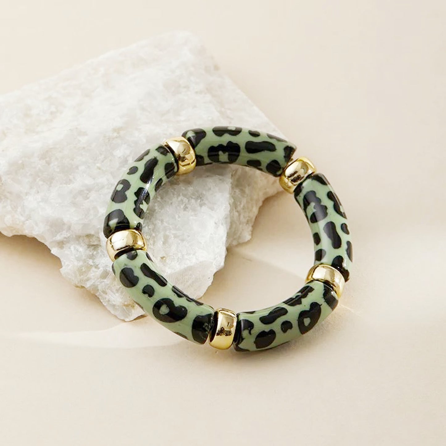 Armband Acryl Leo Bernstein vers. Farben modern dehnbar KARMA