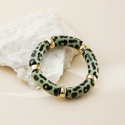 Armband Acryl Leo Bernstein vers. Farben modern dehnbar KARMA