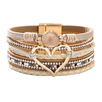 Lederarmband verschiedene Farben Karma
