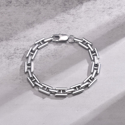 Armband Herren Edelstahl Silber KARMA