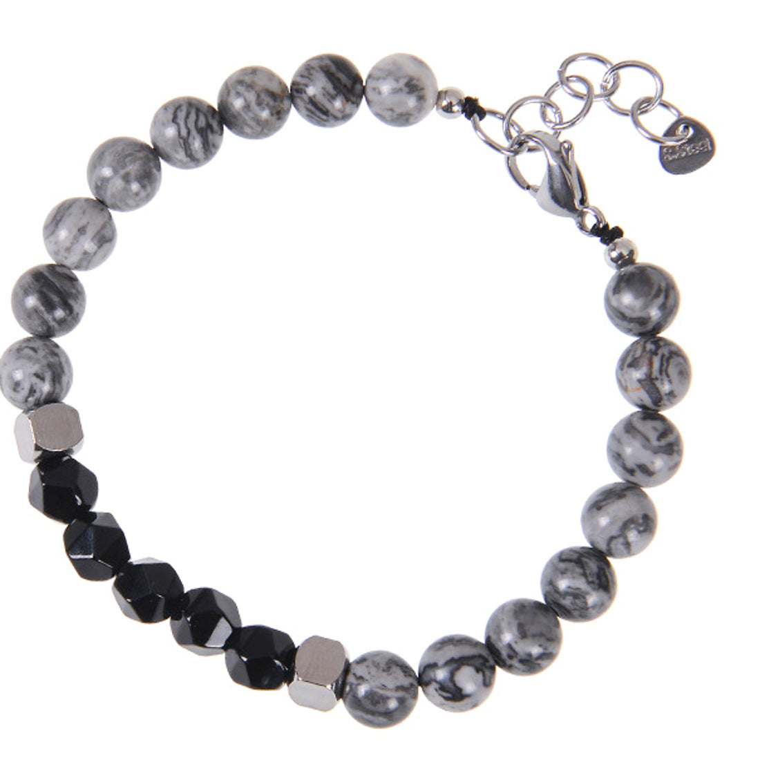 Armband Obsidian Grau Schwarz KARMA
