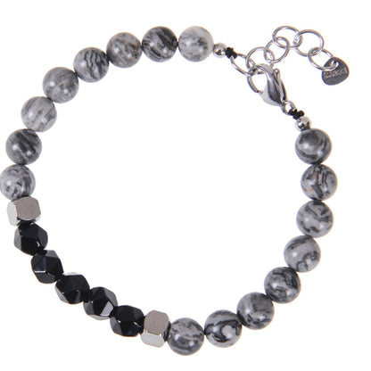 Armband Obsidian Grau Schwarz KARMA