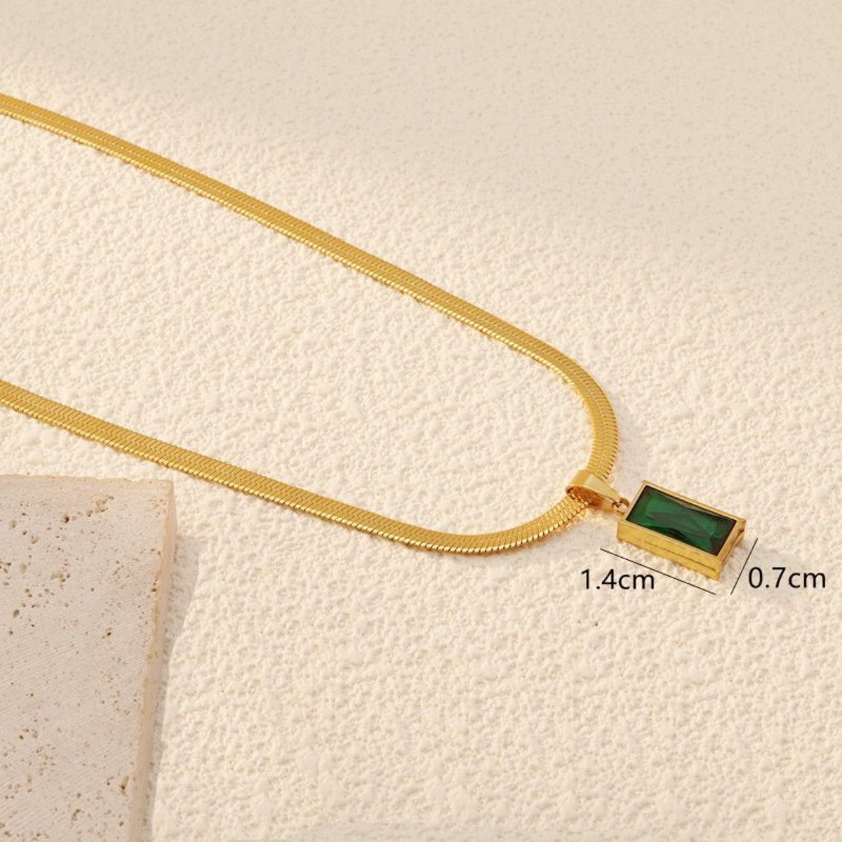 Schmuckset Gold Grün Karma