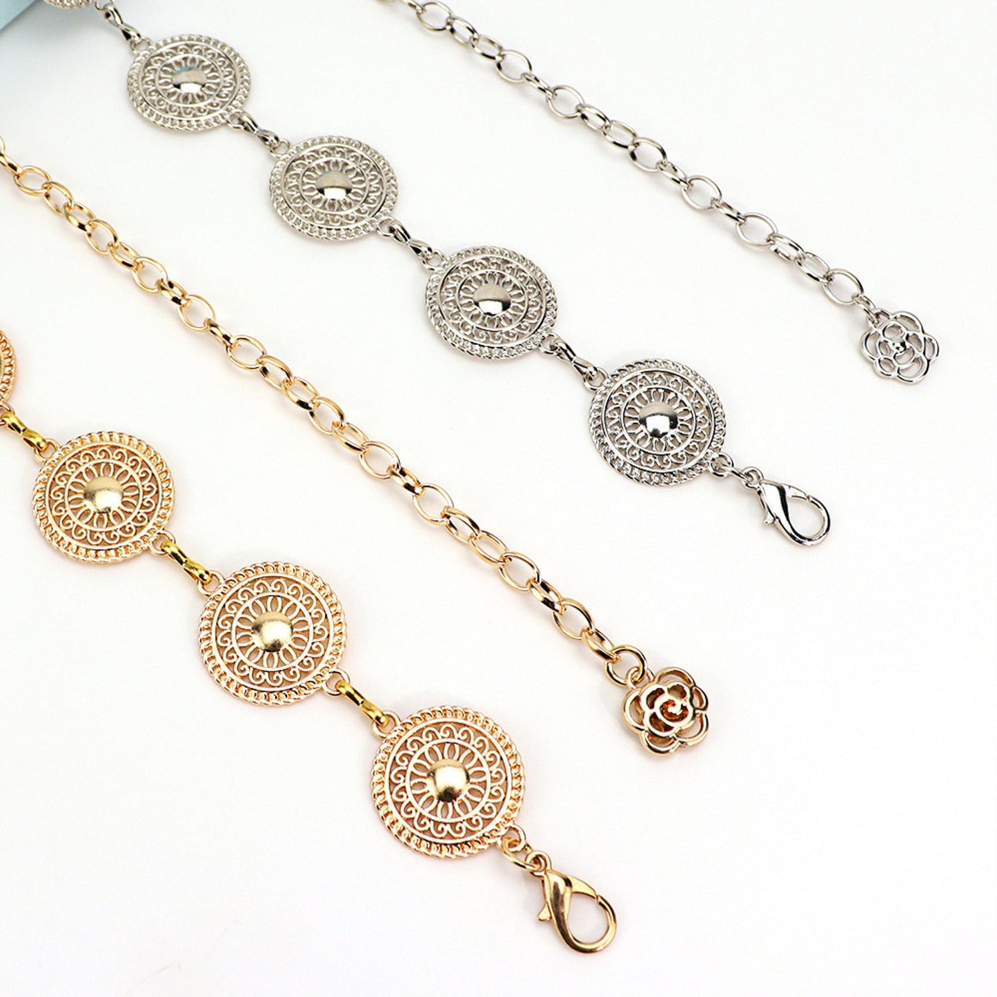 Hüftgürtel Metall Gold oder Silber KARMA