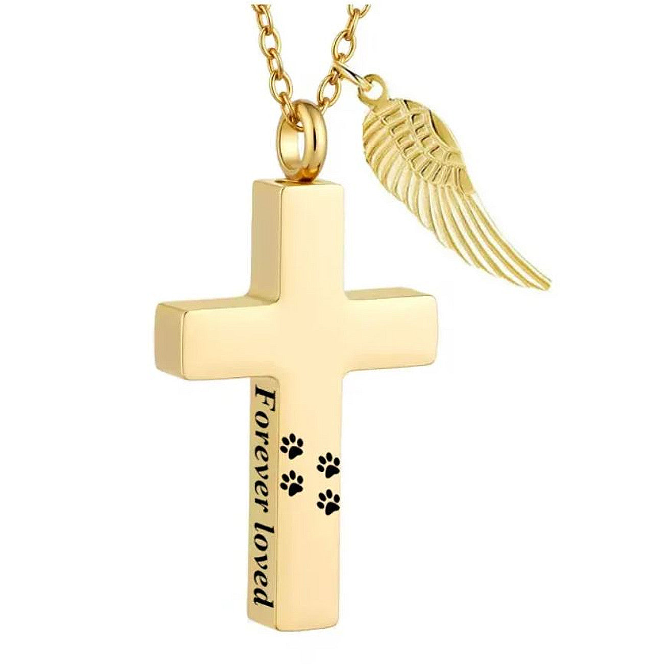 Kette Haustier Edelstahl Silber Schwarz oder Gold Halskette Karma