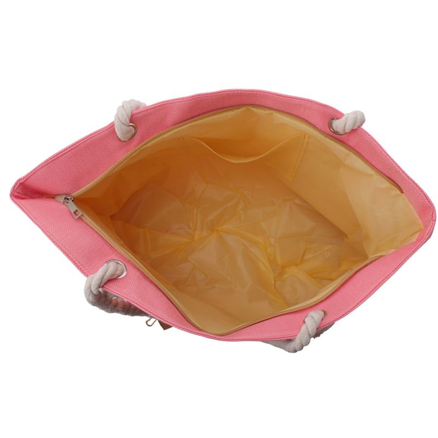 Strandtasche Oktopus Pink Gold 54 cm modern Pooltasche Shopper Sommertasche Karma