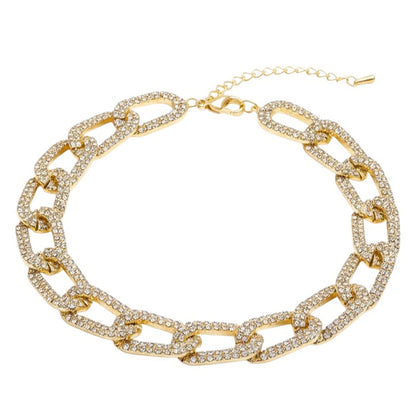 Fußkette Strass Gold modern Damen Fußkettchen Karma