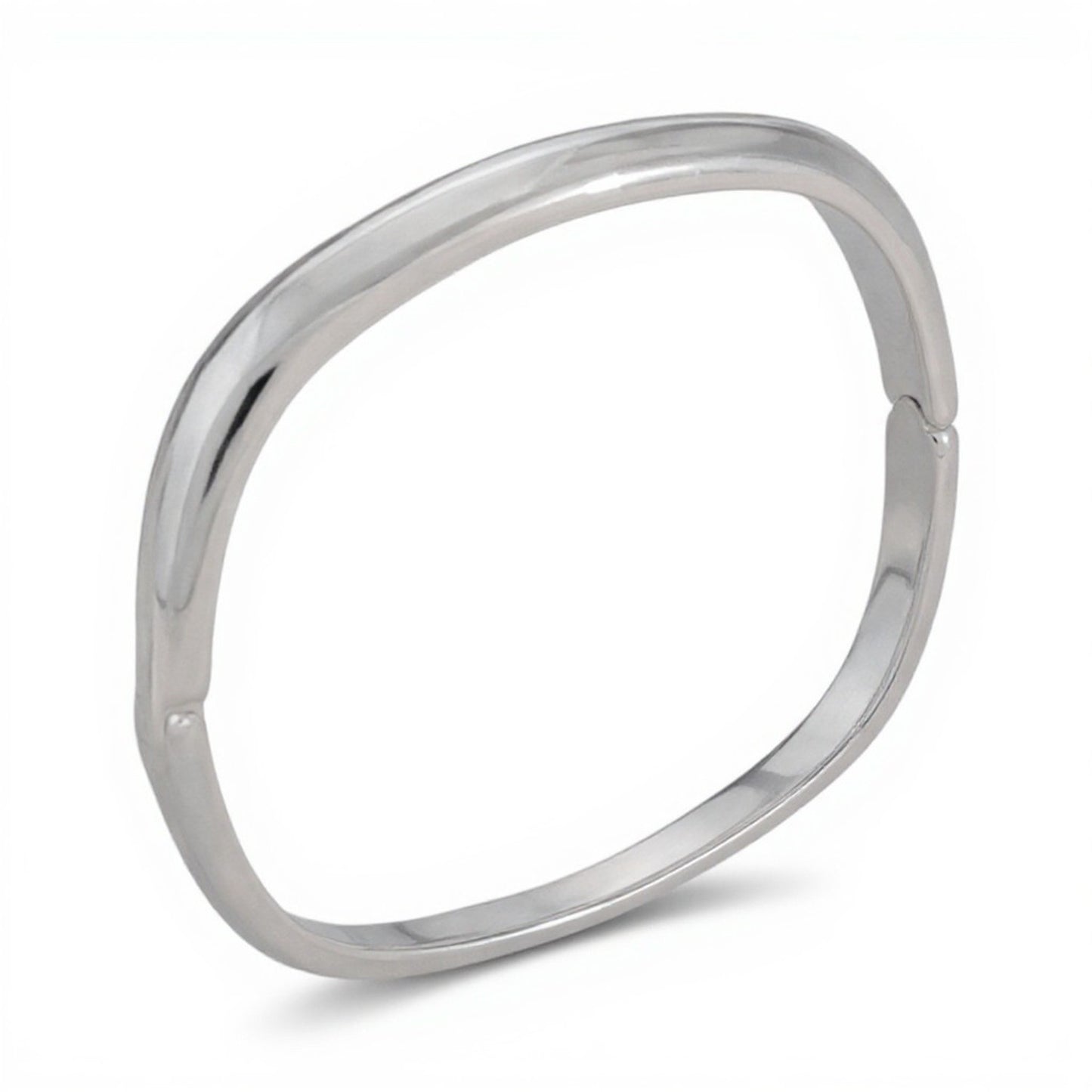 Armreif Damen Silber Edelstahl modern Karma