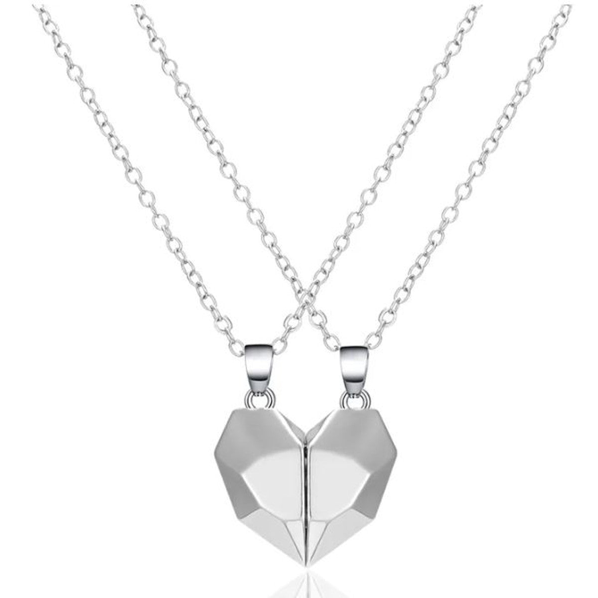 Partnerketten magnetisch Herz silber KARMA