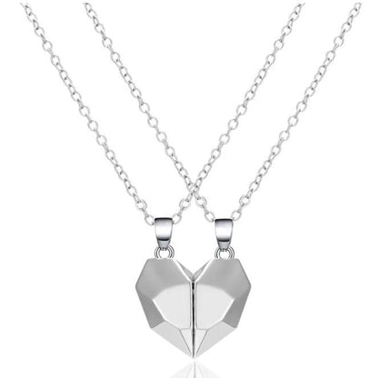 Partnerketten magnetisch Herz silber KARMA