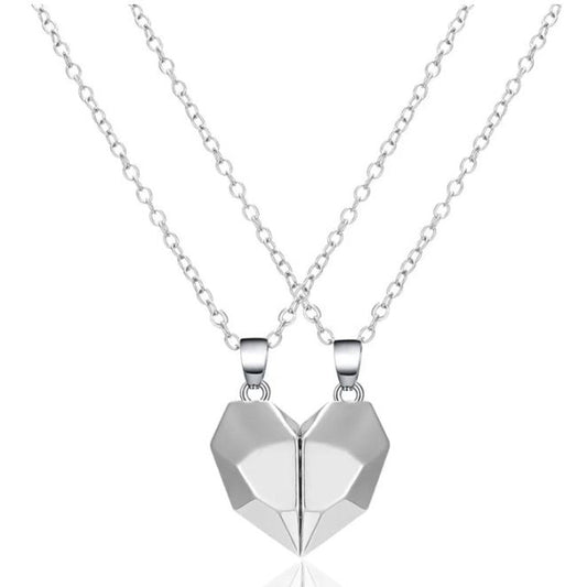 Partnerketten magnetisch Herz silber KARMA