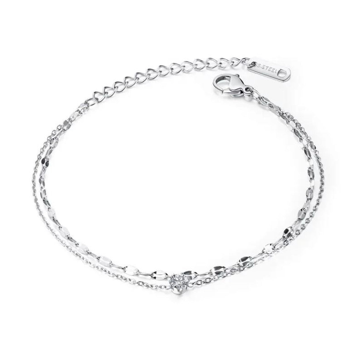 Filigranes Armband mit Zirkon KARMA