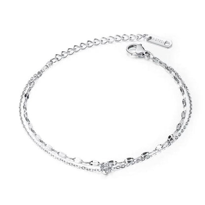 Filigranes Armband mit Zirkon KARMA