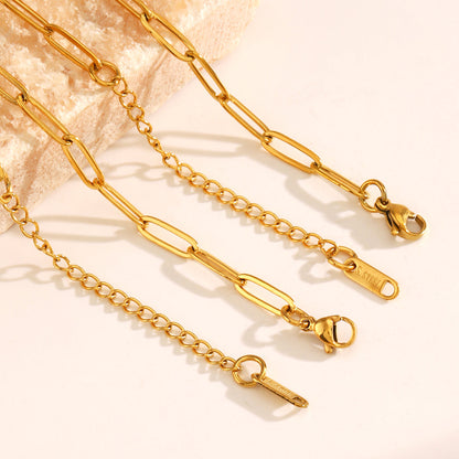 Gliederkette Damen Gold aus Edelstahl KARMA
