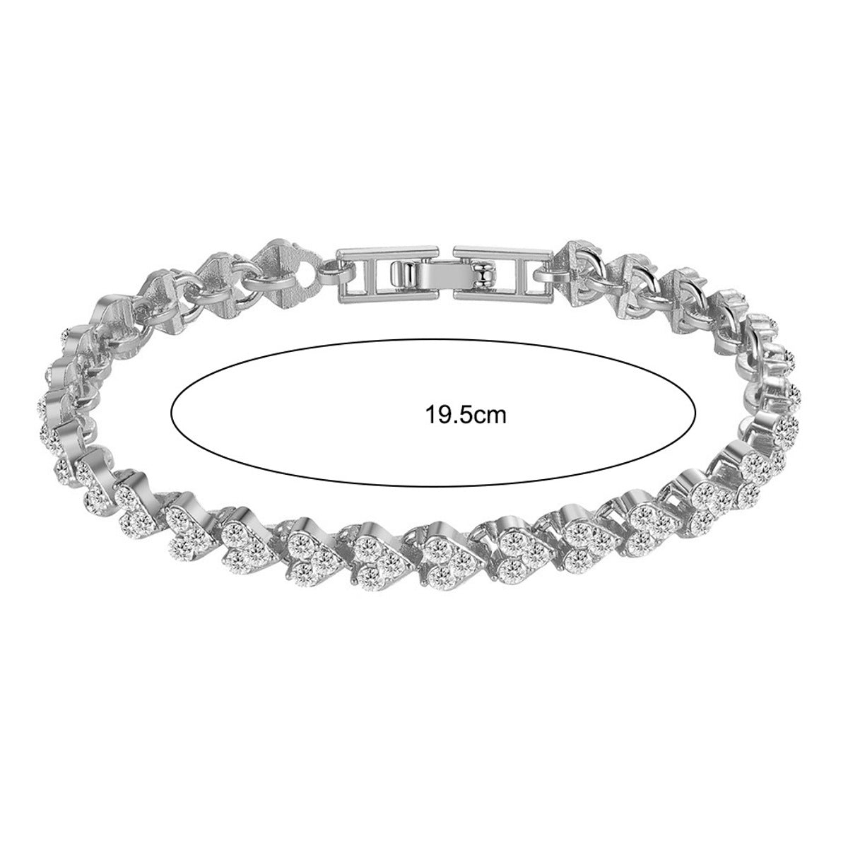 Damenarmband Silber Kristalle KARMA