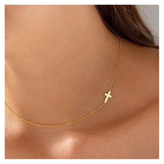 Kette mit Kreuz Damen Gold KARMA