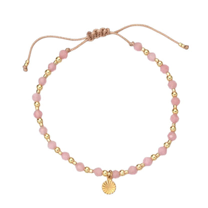Armband mit Achat Rosa odere Grün KARMA