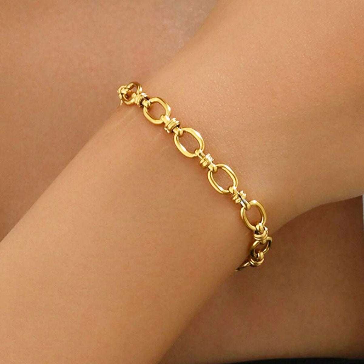 Gliederarmband Damen Silber oder Gold KARMA
