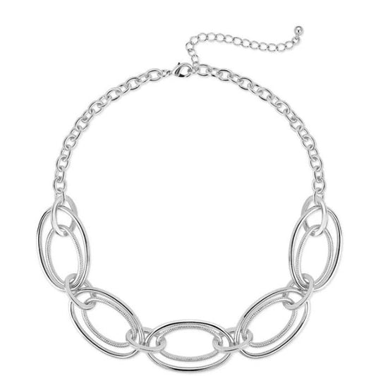 Halskette Gliederkette groß silber KARMA