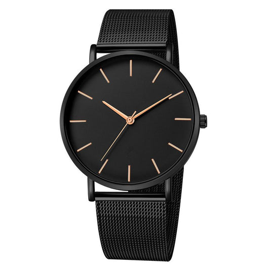 Armbanduhr Herren schwarz Kupfer KARMA